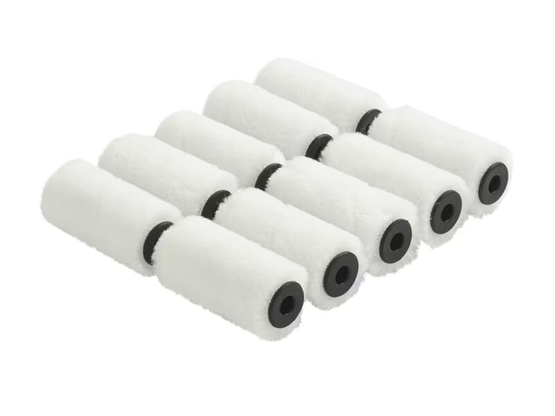 Ca. 50x Lakroller vacht 5,5 cm kern voor gladde lak, wit