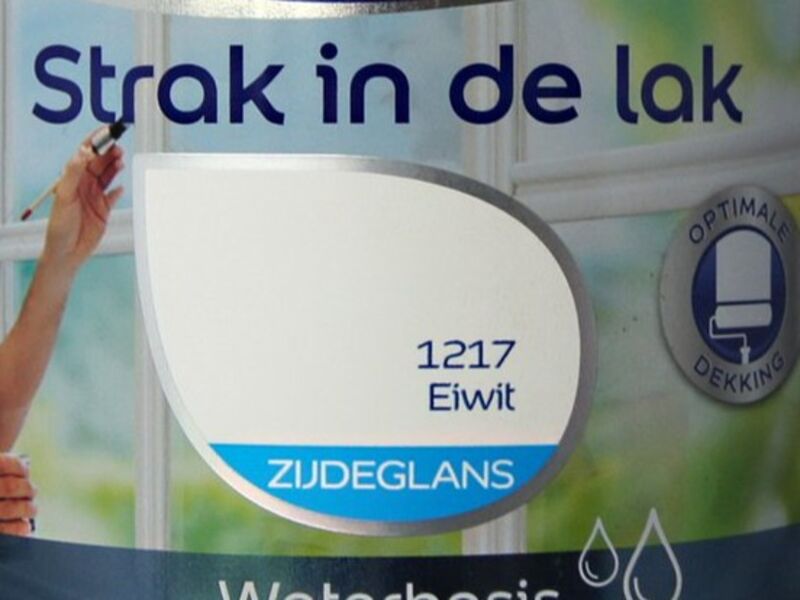 2x Zijdeglans lak 750 ml Flexa, strak in de lak, eiwit – foto 2 – kavel bij Onlineveilingmeester