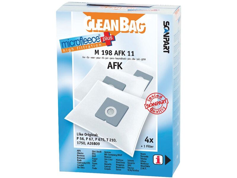 7x Stofzuigerzakken Scanpart, m198afk11, 4 stuks per doos – kavel bij Onlineveilingmeester