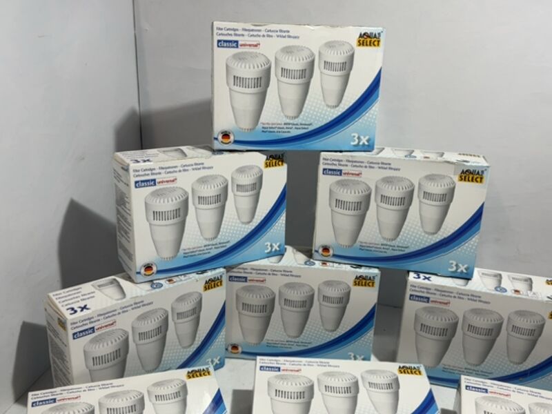 5x Waterfilter filterpatroon, Aqua Select, 205386, 3 stuks per doos – foto 2 – kavel bij Onlineveilingmeester