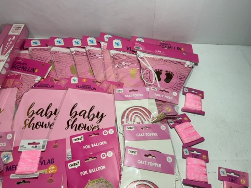 Ca. 45x Baby shower meisje versiering – foto 3 – kavel bij Onlineveilingmeester