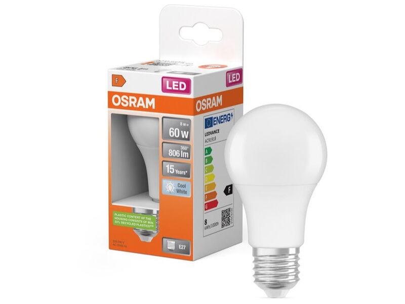 Ca. 10x LED lampen Osram, e27, koudwit – foto 2 – kavel bij Onlineveilingmeester