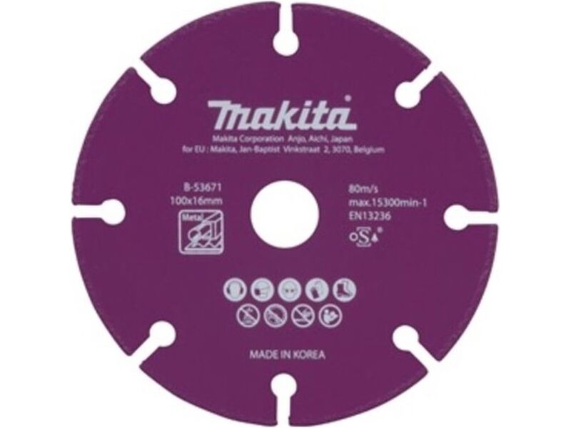 2x Makita B-53671 diamantschijf 100mm staal Makita