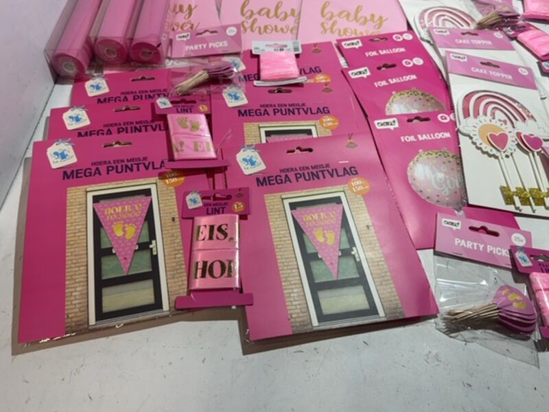 Ca. 45x Baby shower meisje versiering – foto 6 – kavel bij Onlineveilingmeester