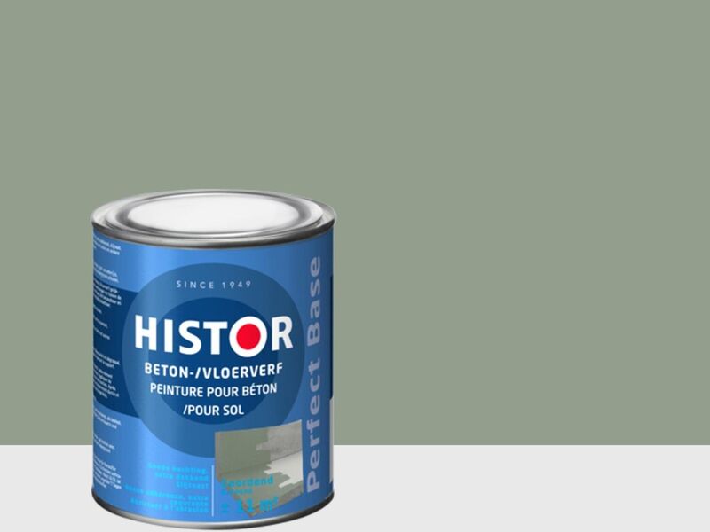 6x Beton- en vloerverf Histor, perfect base, geordend, 750ml