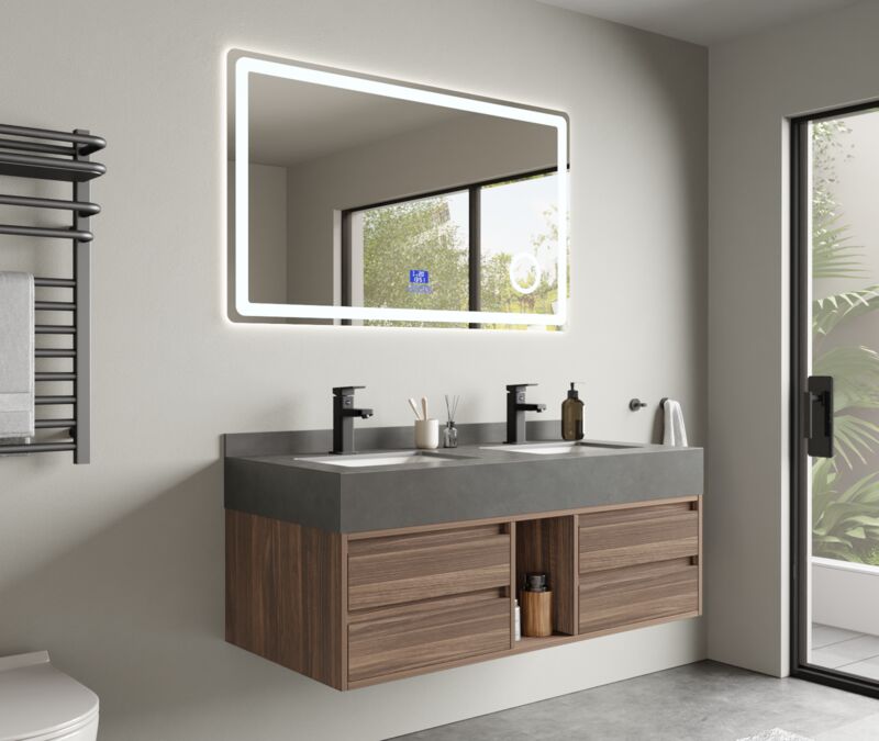Badkamermeubel, Vonato, Liora 120, Hout decor