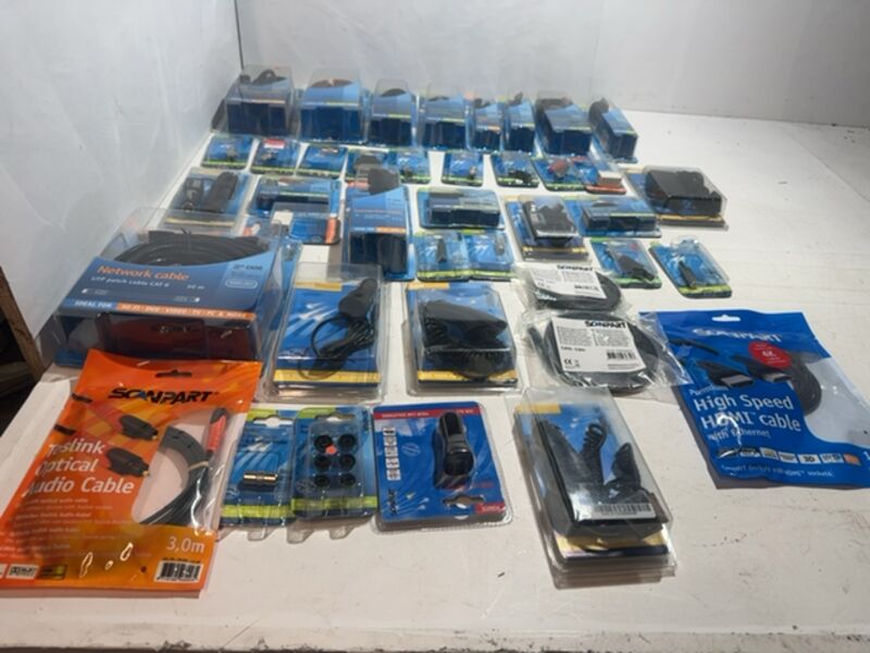 Partij scanpart kabels, 40 stuks