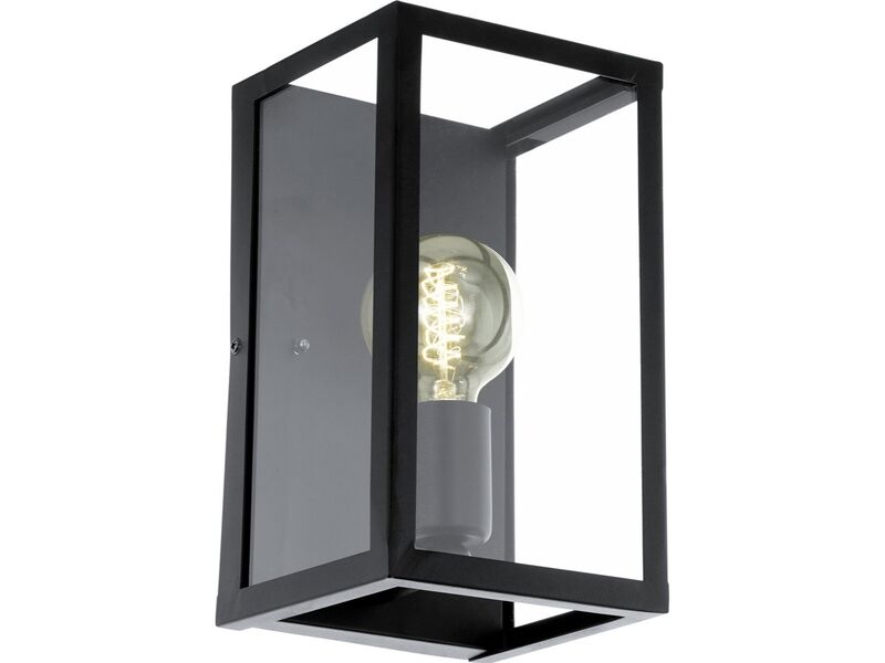 Wandlamp 28 cm EGLO, charterhouse, zwart – kavel bij Onlineveilingmeester