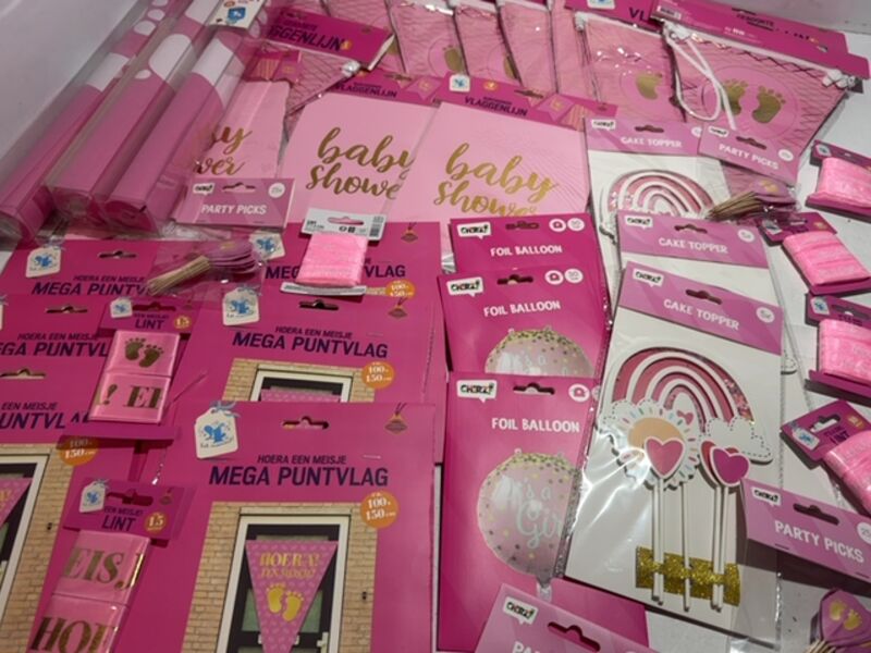 Ca. 45x Baby shower meisje versiering – foto 5 – kavel bij Onlineveilingmeester