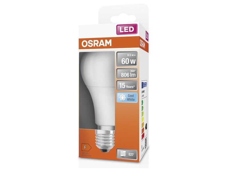 Ca. 10x LED lampen Osram, e27, koudwit – kavel bij Onlineveilingmeester