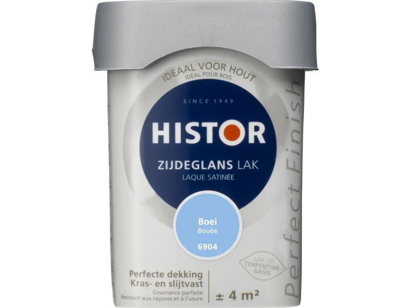 4x Lak zijdeglans Histor, perfect finish, boei, 250 ml – foto 2 – kavel bij Onlineveilingmeester
