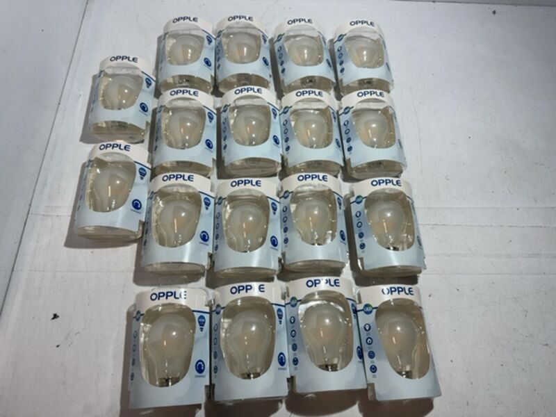 Ca. 18x Ledlampen OPPLE, filament a60, warm wit – foto 2 – kavel bij Onlineveilingmeester