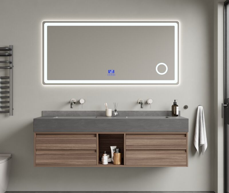 Badkamermeubel Vonato, Nivora 150, Hout decor