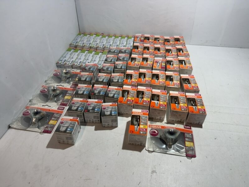 Ca. 61x Osram LED-lampen en spaarlampen
