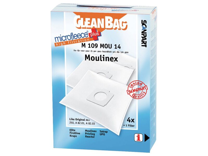 Ca. 18x Stofzuigerzakken 4 stuks Cleanbag, m109 mou14 – kavel bij Onlineveilingmeester