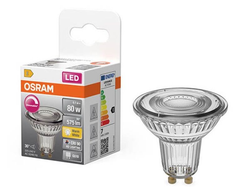 Ca. 23x LED Lamp - energielabel G - reflector 8.3W Osram, gu10