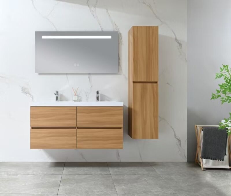 Badkamermeubel Vonato, Naturis 120, Licht hout decor