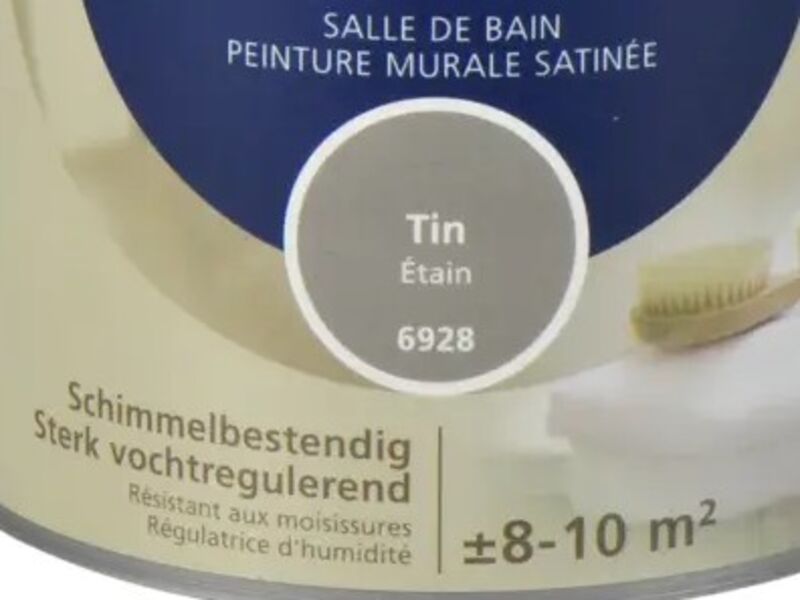 2x Muurverf badkamer zijdeglans Histor, perfect finish, tin, 1l – foto 2 – kavel bij Onlineveilingmeester