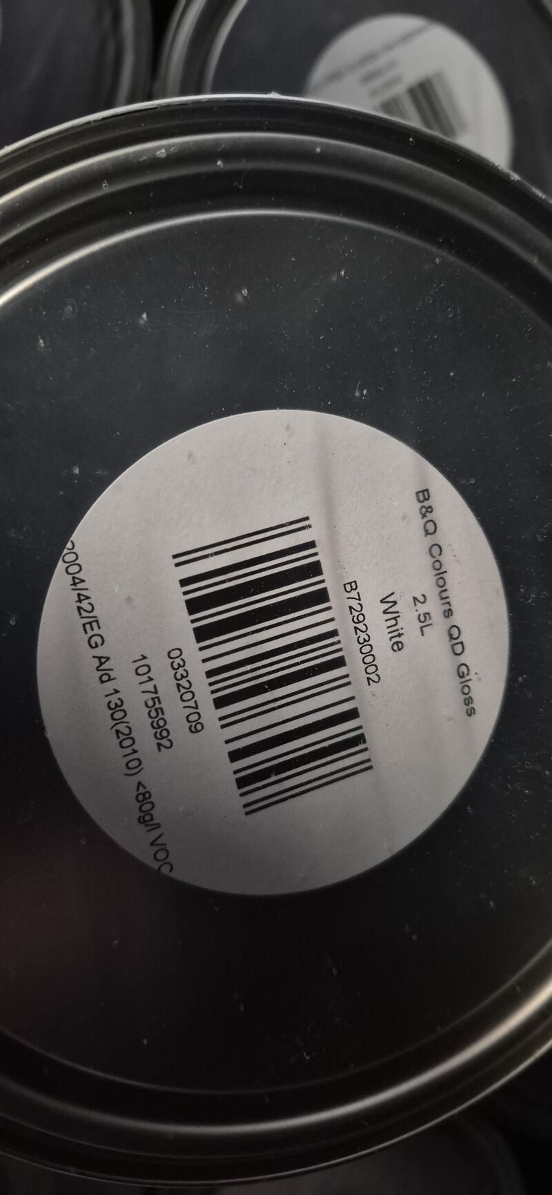 Ca. 25x 2.5 liter blikken verf inclusief palletbox, B & Q Colors, Wit – foto 9 – kavel bij Onlineveilingmeester, Heerenveen