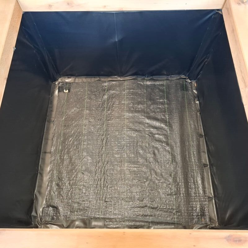 Bloembak, Massief eiken | 120x120x95 cm – foto 3 – kavel bij Onlineveilingmeester, Raalte
