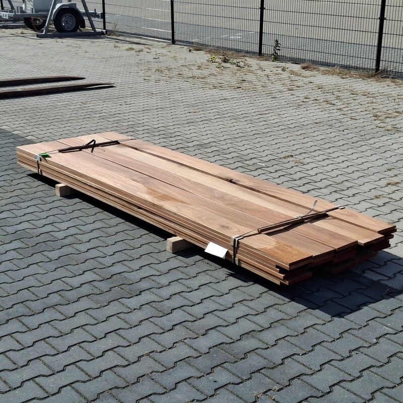 Ca. 35x Vlonder/gevel plank, Tropisch hardhout | 21x185 mm – foto 2 – kavel bij Onlineveilingmeester, Raalte
