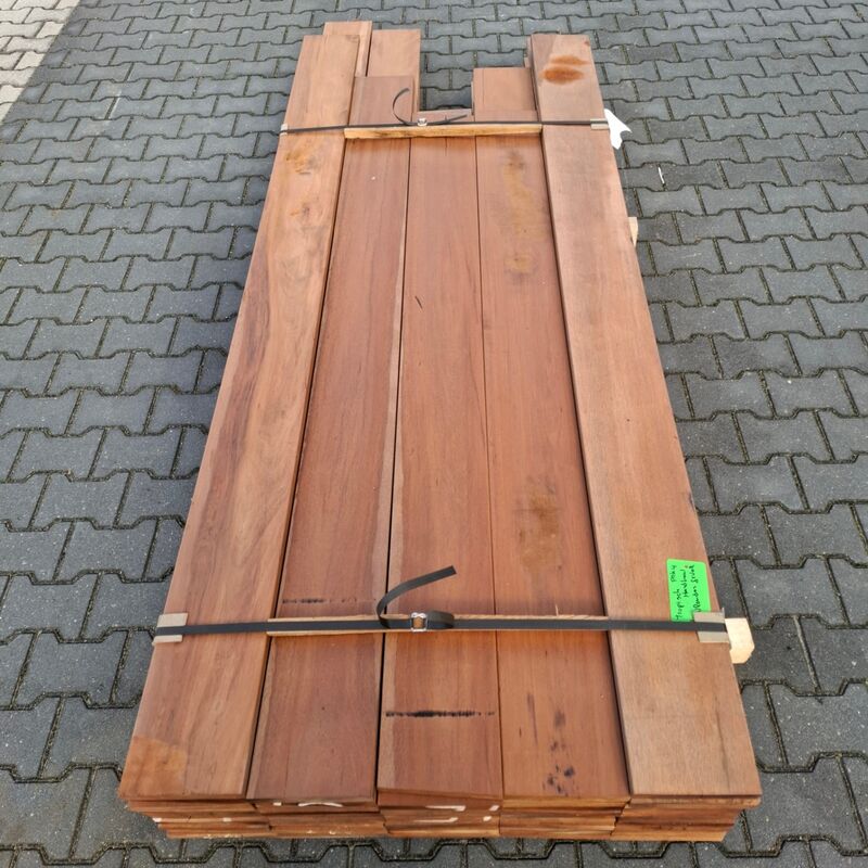 Ca. 46x Vlonder/gevel plank, Tropisch hardhout | 21x185 mm – foto 5 – kavel bij Onlineveilingmeester, Raalte