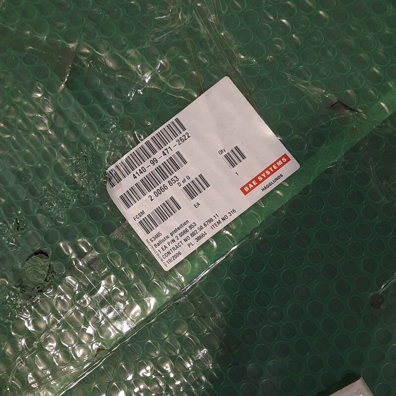 5x Ballistisch protectie paneel, BAE Systems – foto 4 – kavel bij Domeinen Roerende Zaken, Groningen