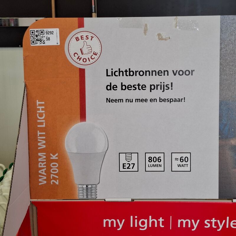 Ca. 250x Lichtbron, Eglo, E27 | 2700K | 806 Lumen, Warm wit – foto 4 – kavel bij Onlineveilingmeester, Raalte