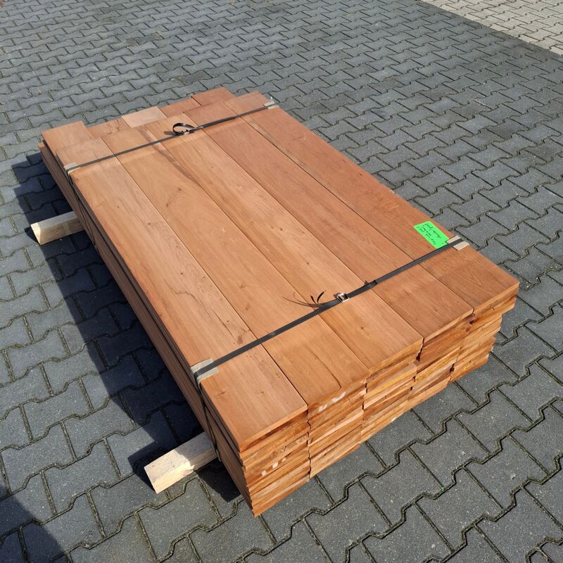 Partij vlonder/gevel planken, Tropisch hardhout | 21x185 mm – foto 6 – kavel bij Onlineveilingmeester, Raalte