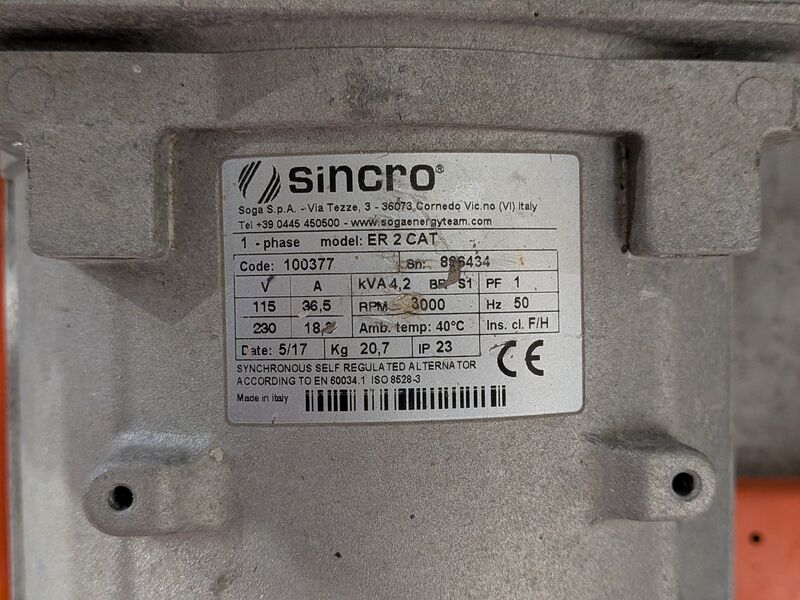 Aggregaat benzine 3,6kVA 2x230V RA e-power, EP4100, bouwjaar 2017 – foto 4 – kavel bij Onlineveilingmeester, Heerenveen