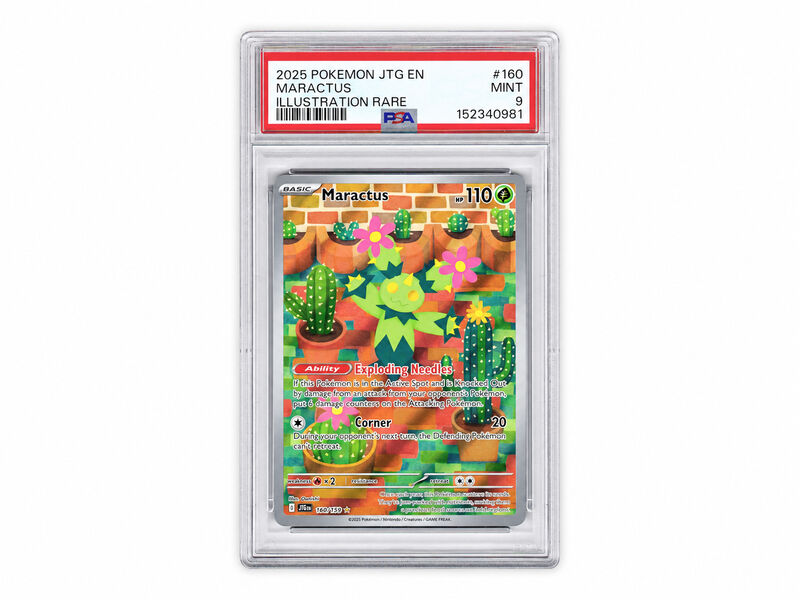 Maractus #160, Pokémon, Journey Together, PSA 9 (Mint)