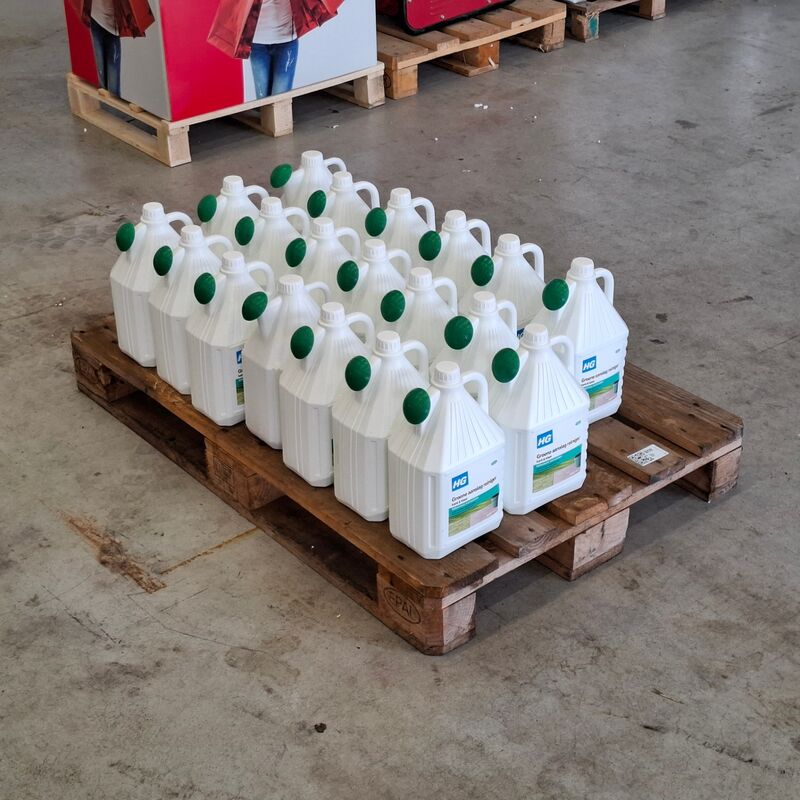 Ca. 20x 5 liter groene aanslag reiniger, HG, Kant & Klaar – foto 2 – kavel bij Onlineveilingmeester, Raalte