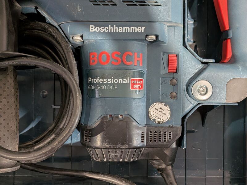 Boorhamer 6kg 230V SDS-max ~, Bosch, GBH 5-40 DCE, 2021 – foto 3 – kavel bij Onlineveilingmeester, Heerenveen