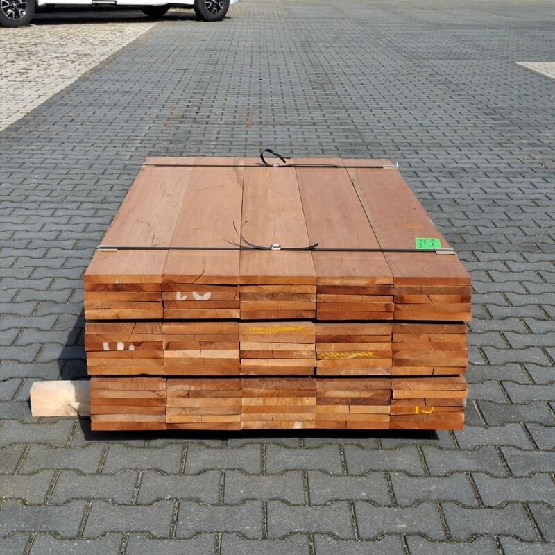 Partij vlonder/gevel planken, Tropisch hardhout | 21x185 mm – foto 5 – kavel bij Onlineveilingmeester, Raalte