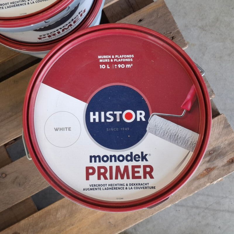 4x 10 liter Primer, Histor, Monodek, Wit – foto 3 – kavel bij Onlineveilingmeester, Raalte