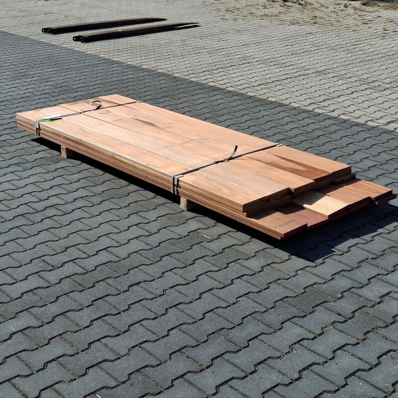 Ca. 25x Vlonder/gevel plank, Tropisch hardhout | 21x185 mm – foto 2 – kavel bij Onlineveilingmeester, Raalte