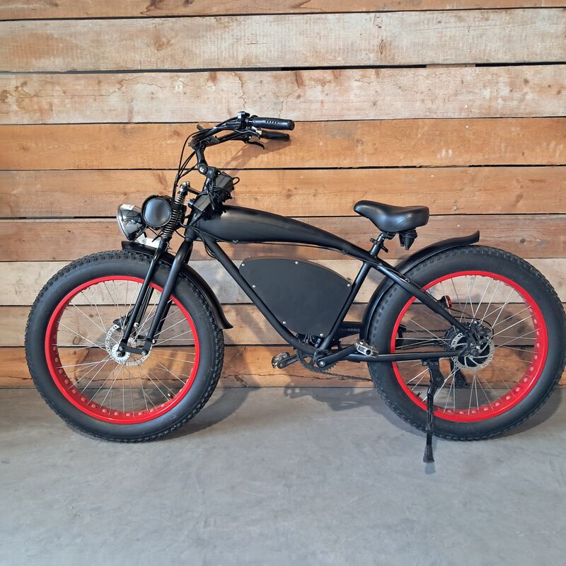 Retro elektrische fatbike, Zwart – foto 2 – kavel bij Onlineveilingmeester, Heerenveen