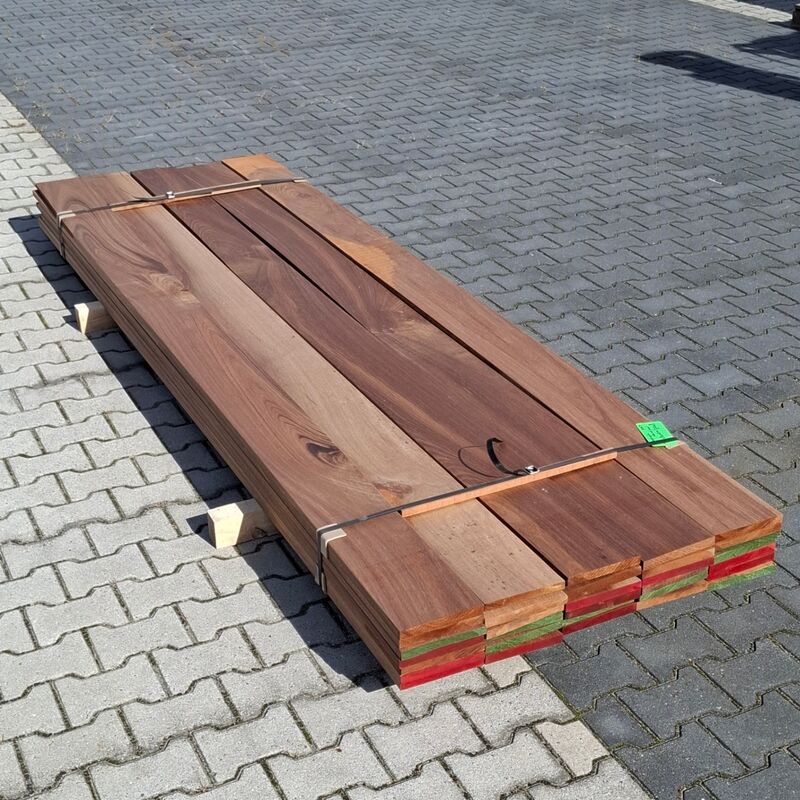 Ca. 35x Vlonder/gevel plank, Tropisch hardhout | 21x185 mm – foto 5 – kavel bij Onlineveilingmeester, Raalte