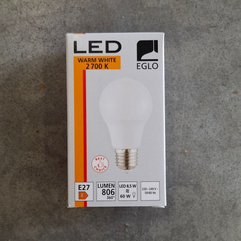 Ca. 250x Lichtbron, Eglo, E27 | 2700K | 806 Lumen, Warm wit – foto 2 – kavel bij Onlineveilingmeester, Raalte
