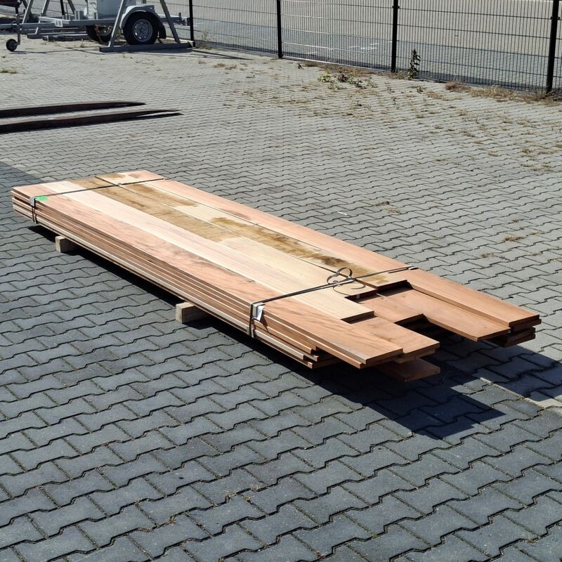 Ca. 34x Vlonder/gevel plank, Tropisch hardhout | 21x185 mm – foto 2 – kavel bij Onlineveilingmeester, Raalte