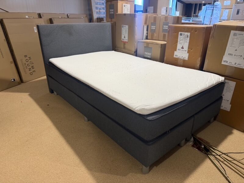 Boxspring 120 x 200, antraciet