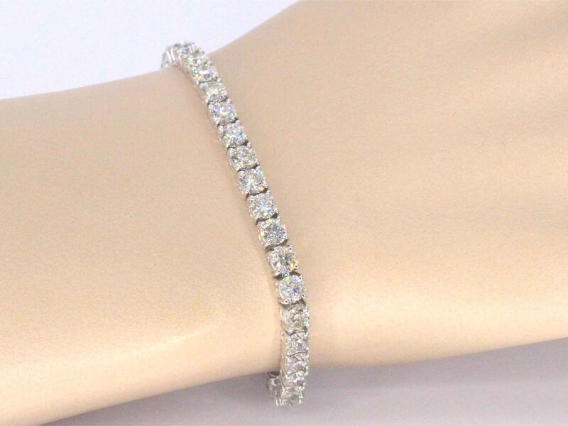 Armband met briljant geslepen diamanten 11.00 carat – foto 2 – kavel bij Onlineveilingmeester