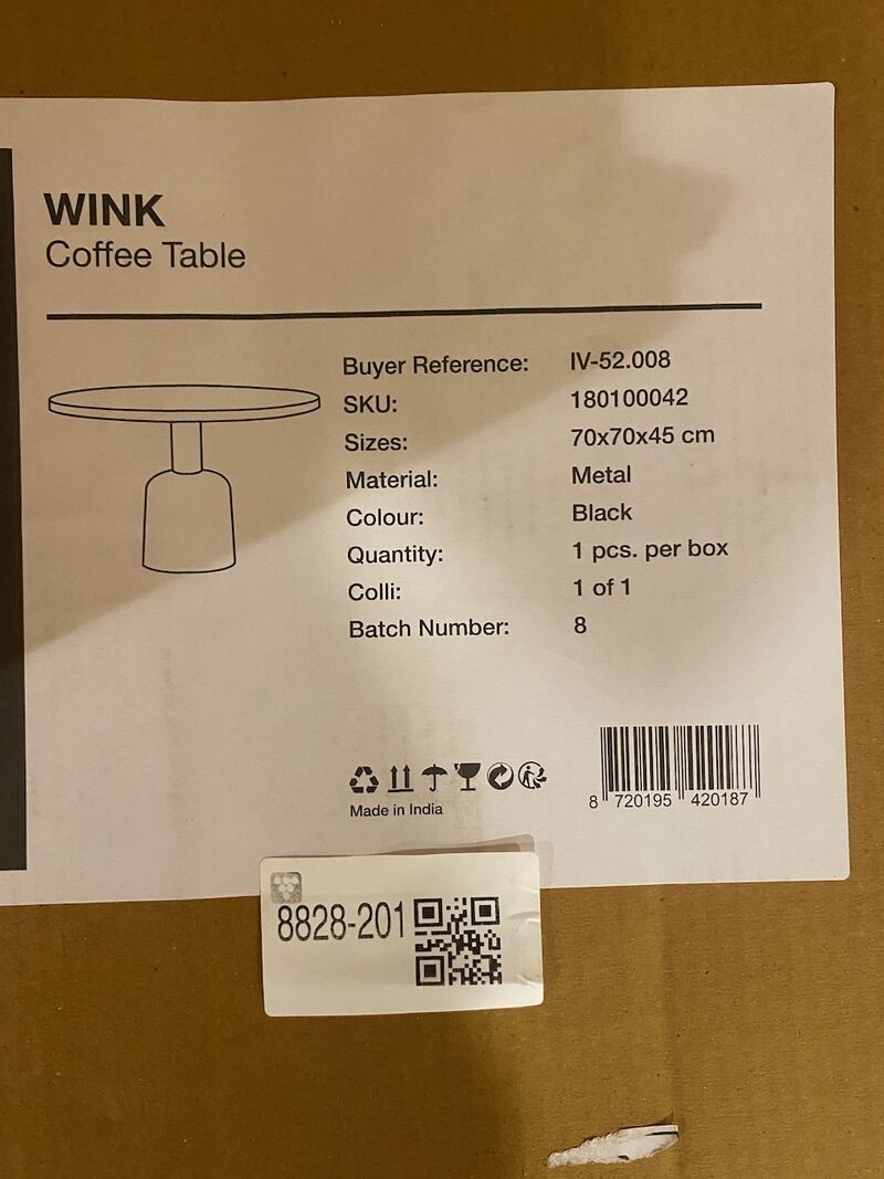 Salontafel Label51, Wink, zwart – foto 4 – kavel bij Onlineveilingmeester, Joure