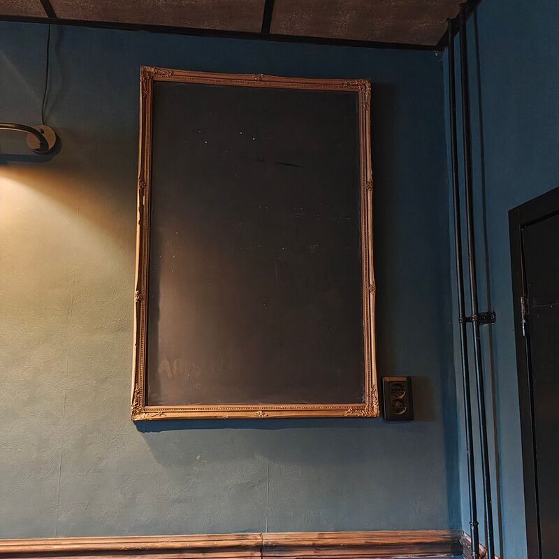 Barok lijst met krijtbord, goud kleur