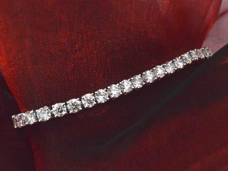 Armband met briljant geslepen diamanten 11.00 carat – foto 7 – kavel bij Onlineveilingmeester