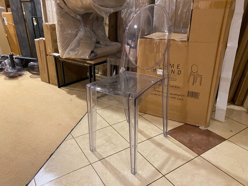 Set van 6 eetkamerstoelen Homebound, Elsa, antraciet