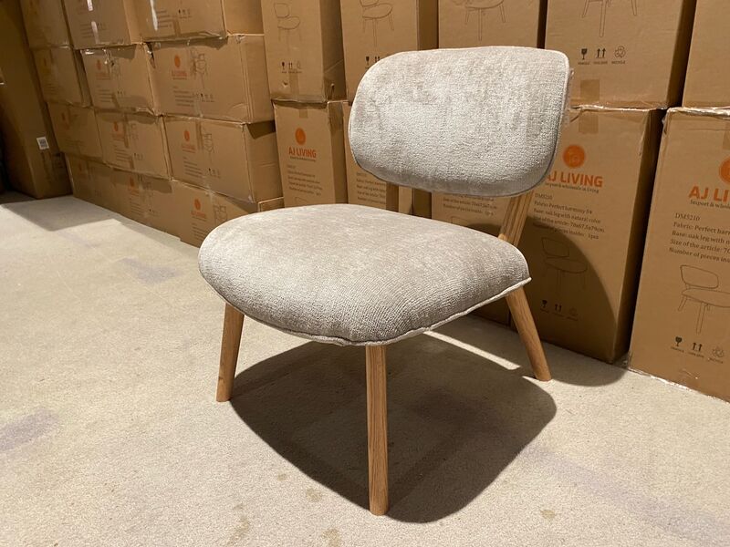 Fauteuil AJ Living, taupe/beige