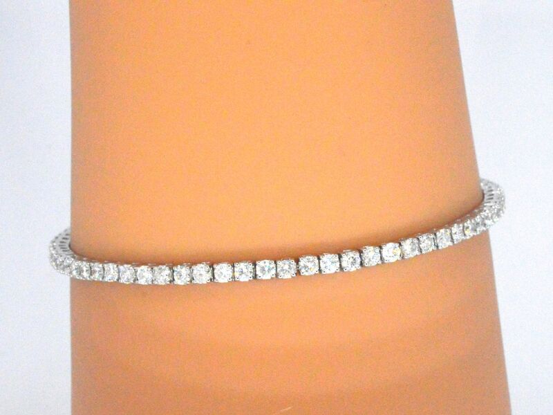 Witgouden armband met diamanten 3.50 carat – foto 2 – kavel bij Onlineveilingmeester