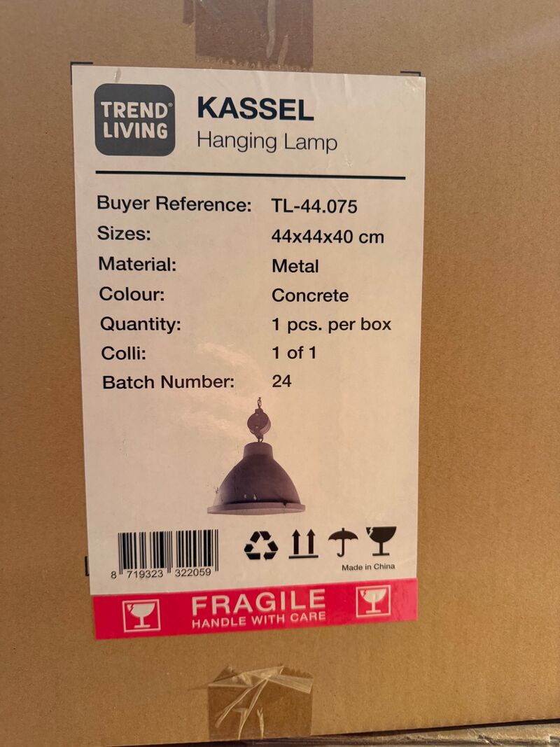 Hanglamp Trend living, Kassel, metal