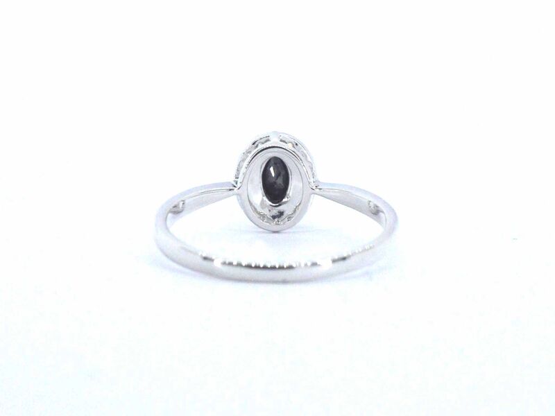 Witgouden ring met een grote zwarte diamant en natuurlijke witte diamanten – foto 6 – kavel bij Onlineveilingmeester